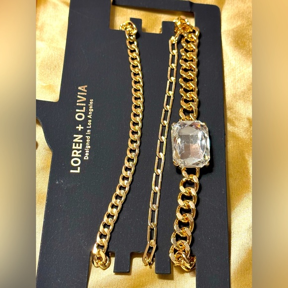 Loren & Olivia Jewelry Loren Olivia Gold Plated Necklace Set Poshmark
